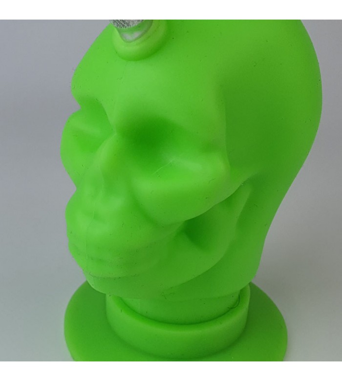 Бонг силиконовый "Skull" Green купить в Украине