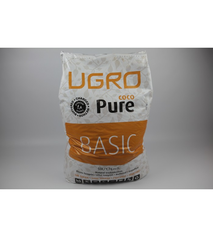Непрессованный кокосовый субстрат Ugro Pure Basic 50 Л купить в Украине